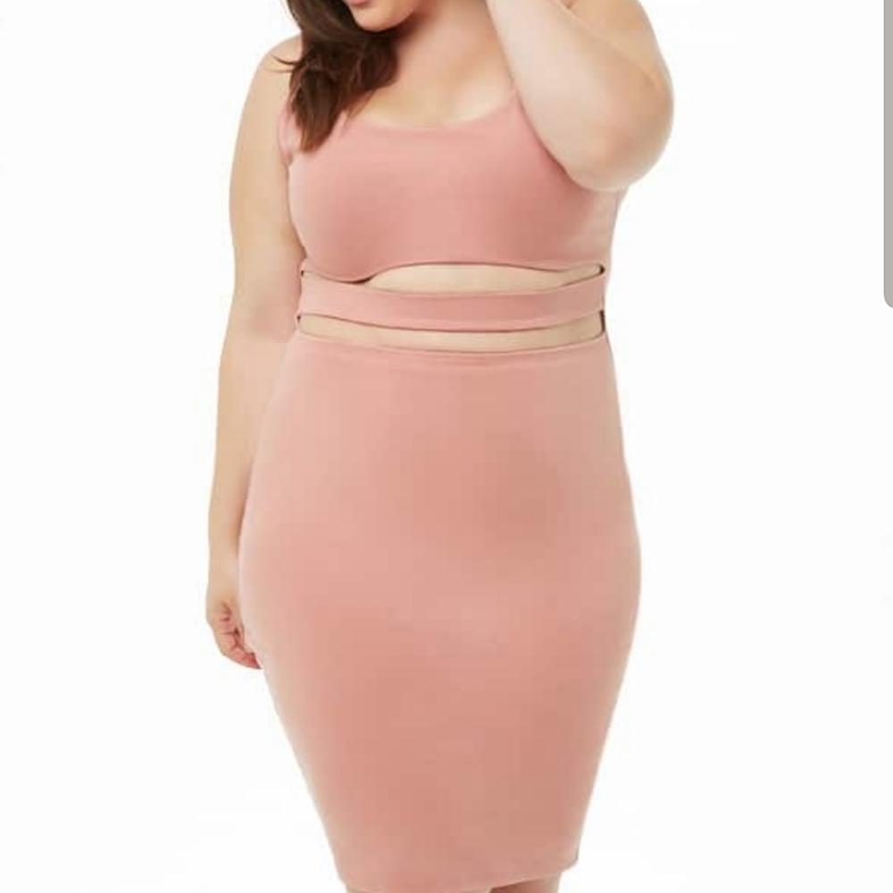 Pink Cutout Bodycon Dress
